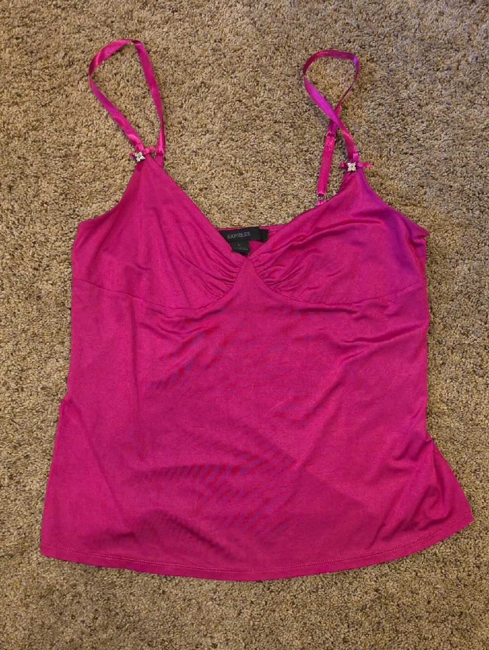 Express Hot Pink Spaghetti Strap Camisole